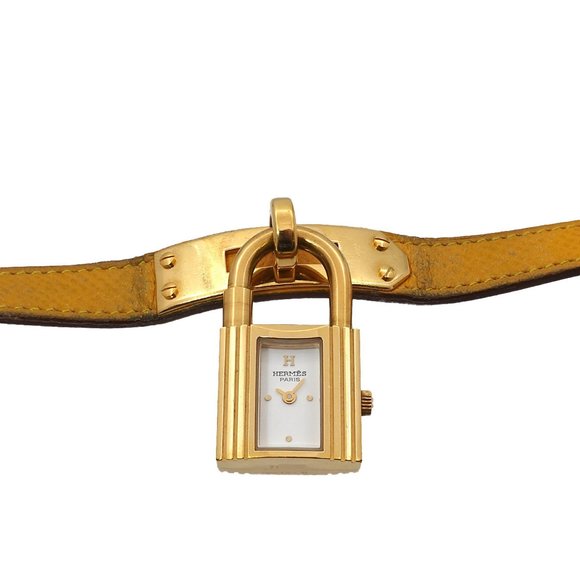 Hermès Kelly Watch Women's Gold and Yellow Quartz with Cadena - Picture 1 of 8